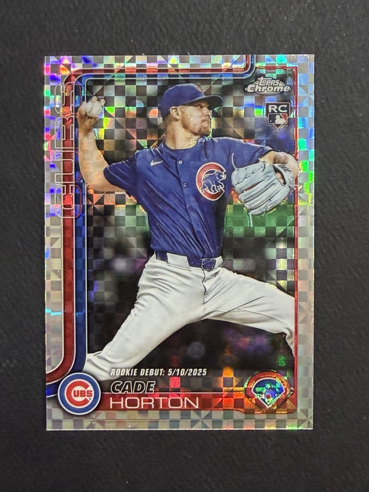 2025 Topps Chrome Update Cade Horton Chicago Cubs Rookie Debut X-Fractor