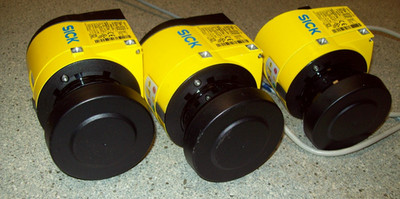 LOT OF THREE (3)  SICK S30B-2011DA, LASER SAFETY SCANNERS, 270° 2m RANGE, 24V