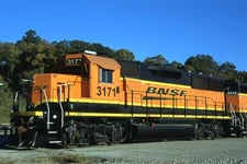 ORG SLIDE BNSF 3171 GP50 X-ATSF