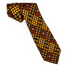 VTG Gianni Versace Necktie Cravatte Medusa & Apples Made in Italy