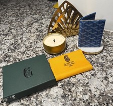 Portafoglio porta carte Goyard Saint Pierre blu cielo nuovo con scatola vendita al dettaglio $ 1.200