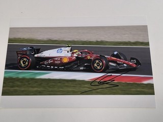 LEWIS HAMILTON SIGNED 2025 SCUDERIA FERRARI F1 20x30 SEASON 2025