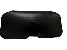 Saint Laurent Authenticated Eyeglasses Black Leather Case with Magnetic Close