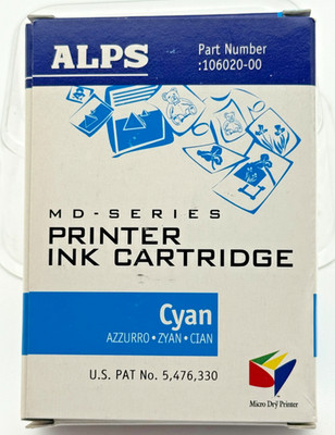 ALPS MD Series Printer Ink Cartridge Cyan 106020-00   1209