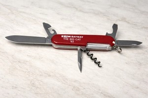 Victorinox Switzerland Swiss Army Knife Exxon Bayway Linden NJ The Big Cat ‘83