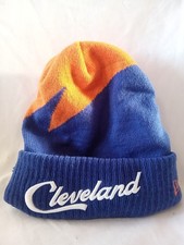 New Era Youth Cleveland Cavaliers Knit Beanie Hat NBA Blue Orange