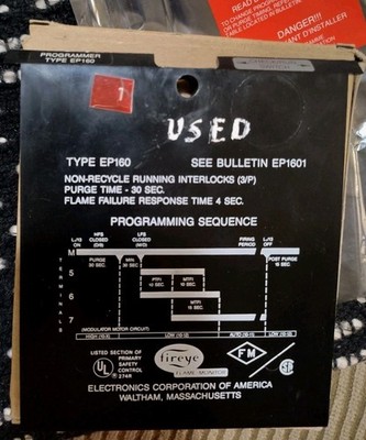 FIREYE EP160 PROGRAMMER MODULE NON-RECYCLE