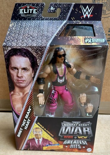 WWE Elite Monday Night Wars Greatest Hits Wave 2 BRET HITMAN HEART Figure w/ BAF - Picture 1 of 3