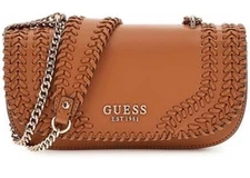 GUESS Tatum Convertible Crossbody Flap, Caramel Style NG966721 NWT