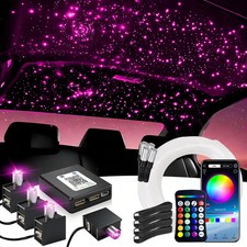 16W Split Starlight Headliner Kit, Fiber Optic RGBW Star Lights for