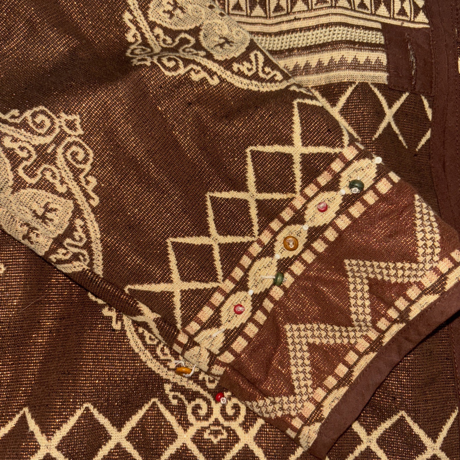 Flashback Jacket Medium Copper Brown Tapestry Bea… - image 8