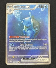 Pokemon TCG Card Blastoise ex 200/165 S&V 151 SIR Holo *English* - NM