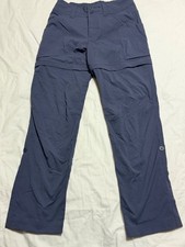 REI Co-op Girls Convertible Cargo Hiking Pants Stretch Outdoor Gray Medium Nylon