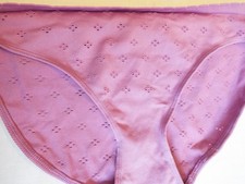 Victoria's Secret Seamless Shimmer Bikini Panty Purple MED
