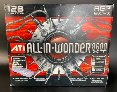 ATI ALL IN WONDER AIW 9600 XT 128MB AGP Video Capture Card FOR WINDOWS XP