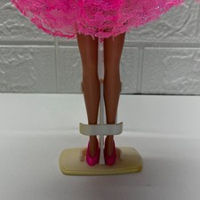 Vtg Display Stand Mattel Barbie Doll Vertical White Plastic Display Stand