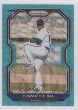 2021 Panini Prizm Teal Wave Prizm Edwar Colina #51 0d0u