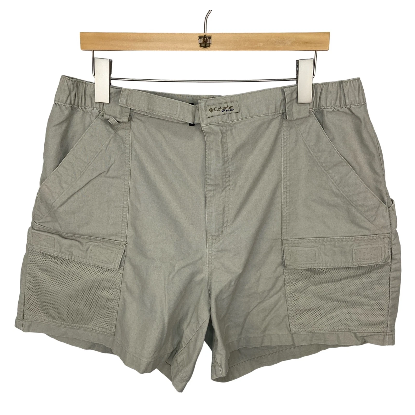 Columbia PFG Light Khaki Shorts - Men's XL