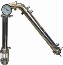 Fusto 2" Tri Clamp Inox Moonshine Ancora con Finestra - Condensatore Fucile 18"