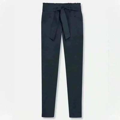 MADELEINE Damen Hose Navy Blau Gr. 16 Stoffhose Gürtel Stretch Business