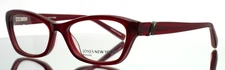 JONES NEW YORK J226 Burgundy Womens Semi Cat Eye Petite Eyeglasses 50-15-135