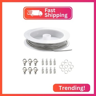 LiQunSweet 5m/16.4 feet DIY Snake Chains Jewelry Making Kit Supplies for Making