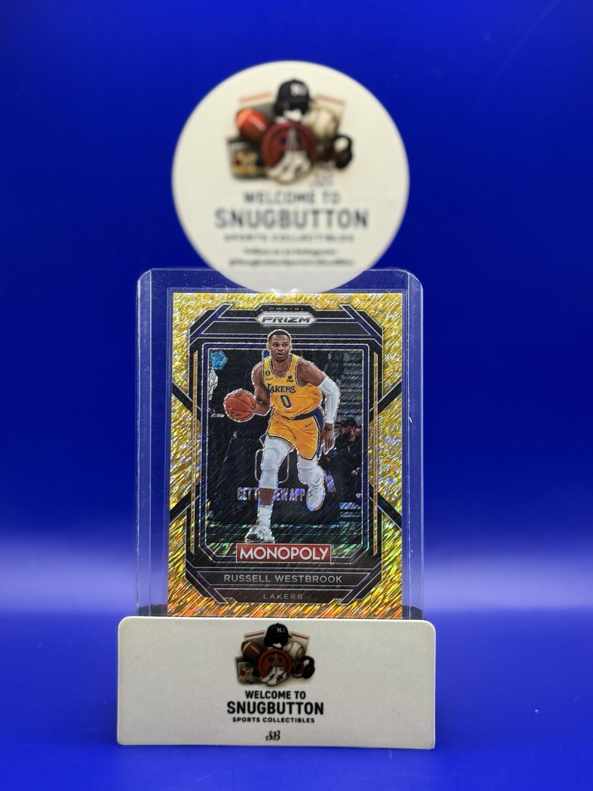 2022-23 Panini Prizm Monopoly Russell Westbrook SP Gold Shimmer /500 Lakers