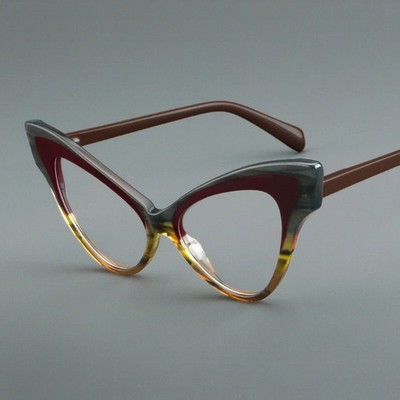 Butterfly Reading Glasses Women Readers Cat Eyes Acetate Retro Eyeglass Frames