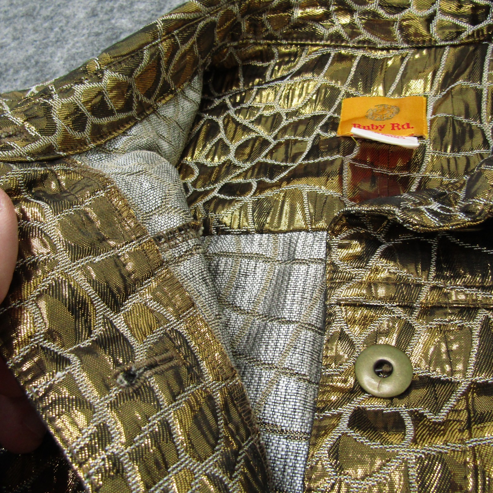 Ruby Rd. Jacket Button Up Collared Neck Womens 12… - image 8