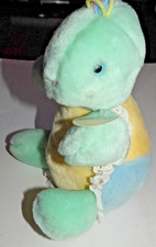 Vintage Eden Waggie Musical Turtle Pastel Stuffed Plush w/tag 00543 Animated 10"