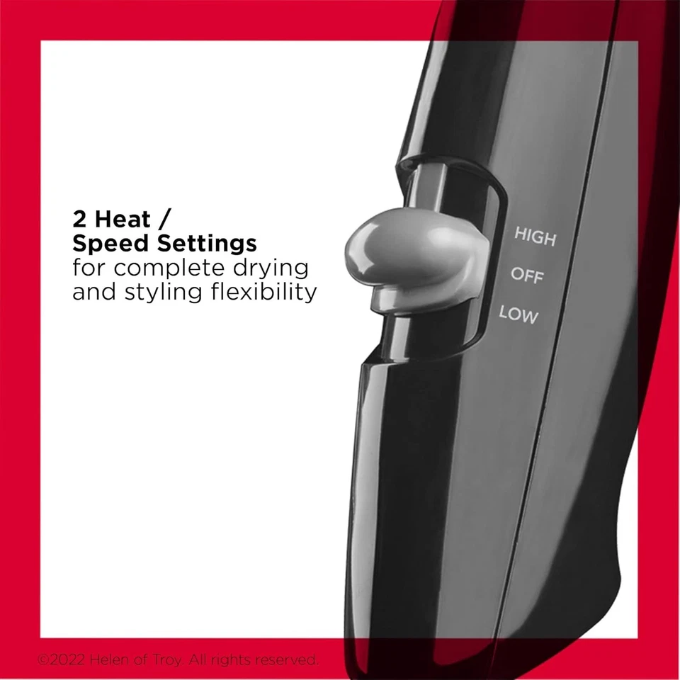 Revlon Hair Dryer Blower 1875W Heat Professional Fan Styler Dry Cool Blow Shot - Image 2 of 4