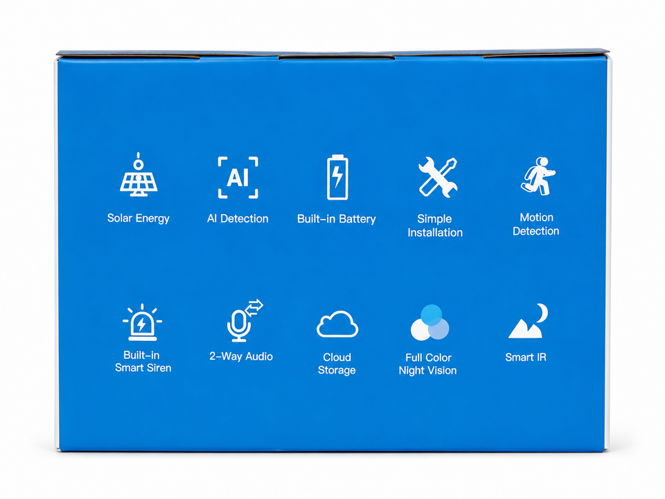 OSAIO Solar Powered Smart Camera C360 Motion Detection,Cloud Storage ...