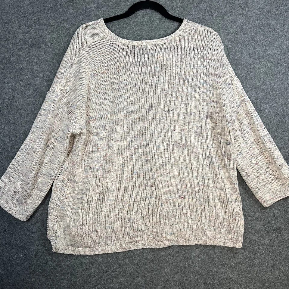 Lote de 2 suéteres para mujer J. Jill & Gap talla L ligeros cabina acogedores mezcla de algodón Foto 3 de 4