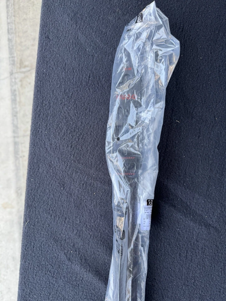 Hugo Dress Belt. Black With Gunmetal Buckle. Red Stitching. NEW IN PACKAGE - Image 3 of 3