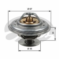 Gates TH13287G1 Thermostat, KüHlmittel FüR Audi, Bentley, VW