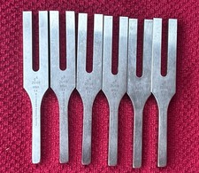 2048 HZ Tuning Fork Lot Of 6 Stainless Steel Made In Germany Richards
