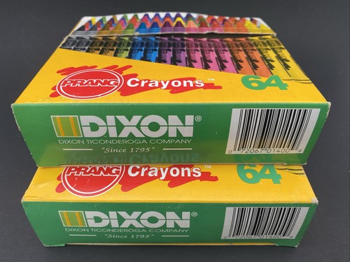 Lot of 2 Vintage Prang 640-64 Crayons 64 Dixon Ticonderoga Company BRAND NEW - Picture 21 of 24