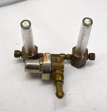 Miller Smith 33-50-580 Regulator Flowmeter Dual Multi-Scale Weld Watertown