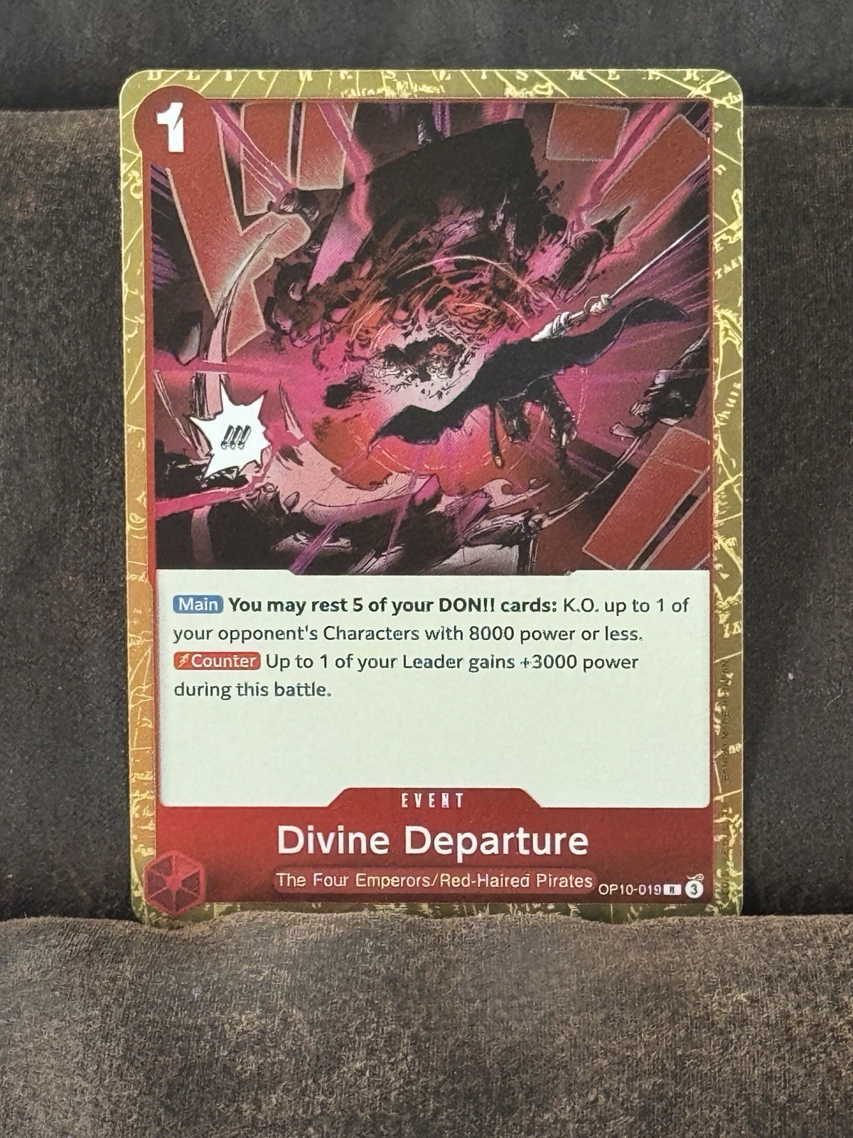 Divine Departure OP13-076 One Piece Card Game Carrying On His Will Foil NM