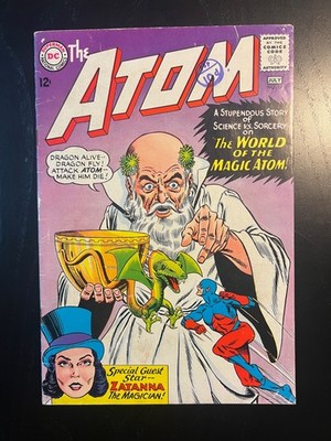 Atom #19 - 1965 - DC Comics - 1st cover app Zatana - Nice low grade copy
