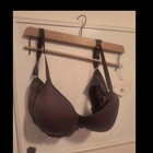 Chantelle Brown Underwired T-Shirt Bra 36D Lace Accent Lined Adjustable Straps — photo 1