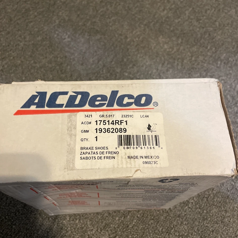 Zapatas de freno AC Delco #17514RF1 GM#19362089. Oldsmobile Cutlass Supreme y otros Foto 4 de 4