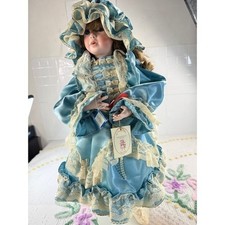 Dianna Effner Porcelain Doll McDonalds n Me Treasured Heirloom Blue Lace Dress