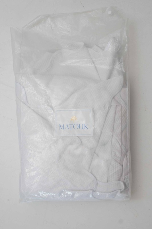 NEW Matouk Coverlet Lanai White White Cotton Scallops - FULL / QUEEN