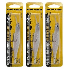 (Lot of 3) Booyah Bait Flash Point Deep Jerkbait Chrome Dome 4.25in 1/2oz Bass