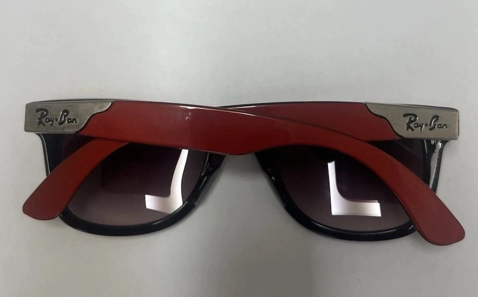 Ray-Ban Vintage Rojo Con Tela y Estuche (RB2157K) 901/58 50 22-3N Foto 4 de 4