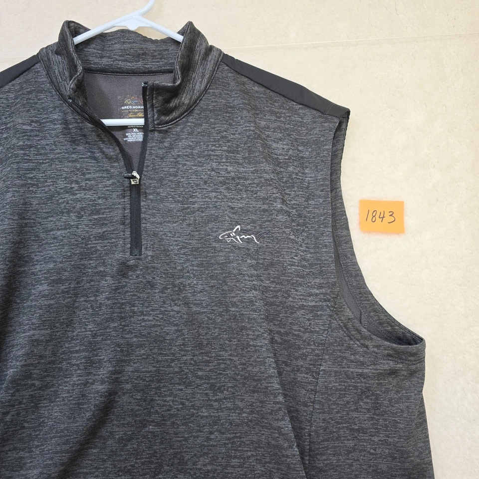 Chaleco cortavientos Greg Norman Tasso Elba para hombre XL forrado de lana bordado tiburón Foto 4 de 4