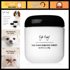 Natural Tear Stain Remover Powder for Dogs Cats - Absorbs Tears, Keeps Area Dr