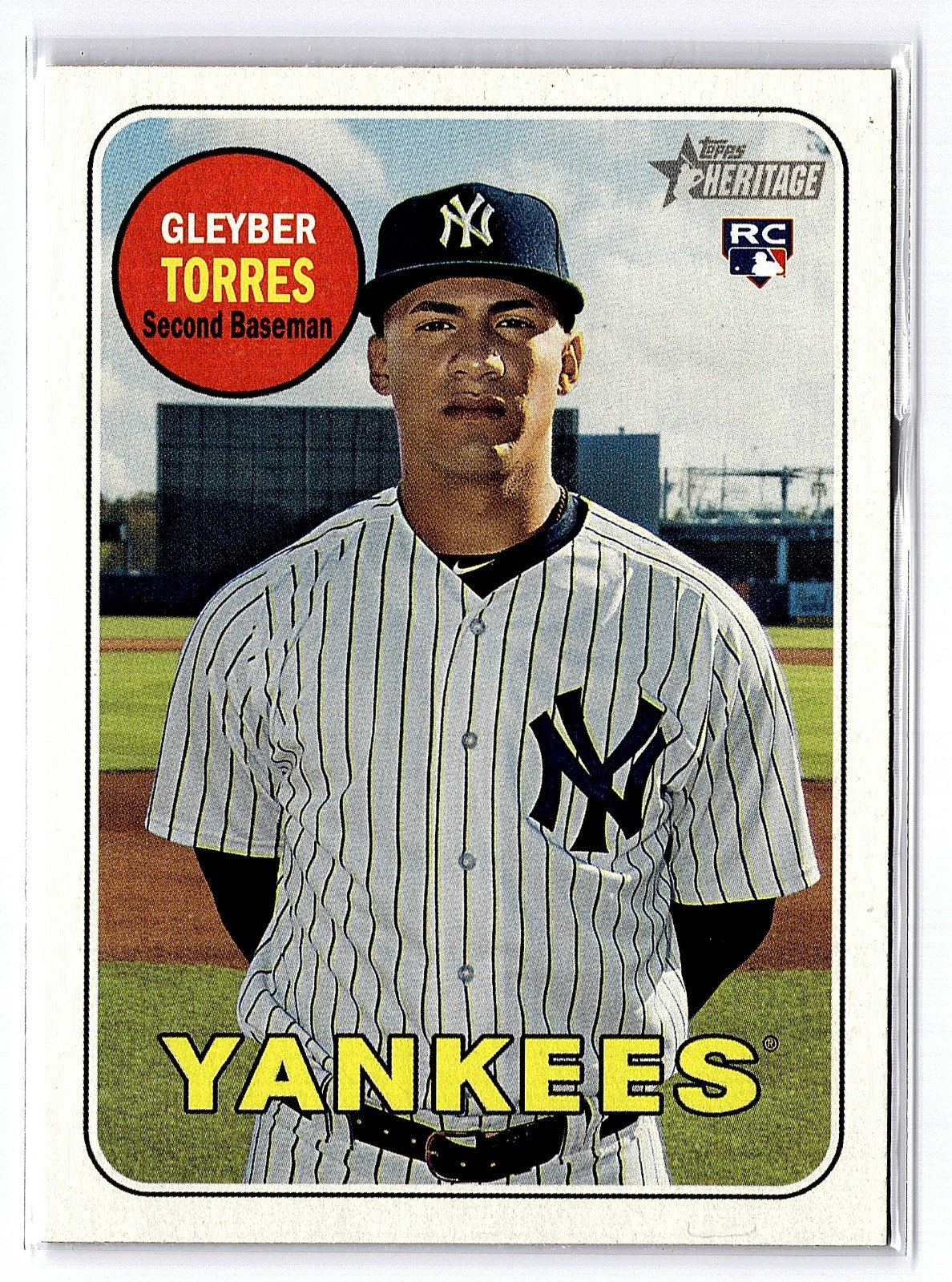 2018 Topps Heritage High Number Gleyber Torres #603 (RC) Yankees Tigers