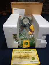 John Deere Motion & Sounds Farm House Barn Clock w/ Tractor & Trailer & Adapter